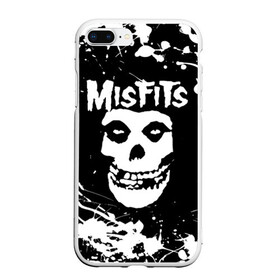 Чехол для iPhone 7Plus/8 Plus матовый с принтом MISFITS [4] в Новосибирске, Силикон | Область печати: задняя сторона чехла, без боковых панелей | Тематика изображения на принте: misfits | music | rock | мисфитс | музыка | рок