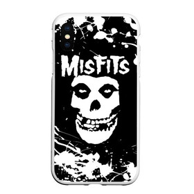 Чехол для iPhone XS Max матовый с принтом MISFITS [4] в Новосибирске, Силикон | Область печати: задняя сторона чехла, без боковых панелей | Тематика изображения на принте: misfits | music | rock | мисфитс | музыка | рок