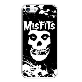 Чехол для iPhone 5/5S матовый с принтом MISFITS [4] в Новосибирске, Силикон | Область печати: задняя сторона чехла, без боковых панелей | misfits | music | rock | мисфитс | музыка | рок