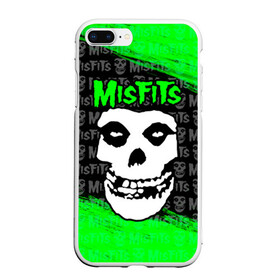 Чехол для iPhone 7Plus/8 Plus матовый с принтом MISFITS [3] в Новосибирске, Силикон | Область печати: задняя сторона чехла, без боковых панелей | misfits | music | rock | мисфитс | музыка | рок