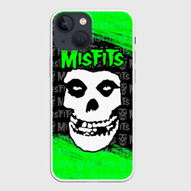 Чехол для iPhone 13 mini с принтом MISFITS [3] в Новосибирске,  |  | misfits | music | rock | мисфитс | музыка | рок