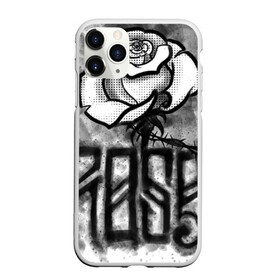 Чехол для iPhone 11 Pro матовый с принтом Терновая роза в Новосибирске, Силикон |  | венок | комикс | роза | тату | терновая | эскиз