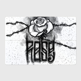 Магнитный плакат 3Х2 с принтом Терновая роза в Новосибирске, Полимерный материал с магнитным слоем | 6 деталей размером 9*9 см | венок | комикс | роза | тату | терновая | эскиз