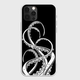 Чехол для iPhone 12 Pro Max с принтом Octopus Black and White в Новосибирске, Силикон |  | fish | kraken | ocean spirit | octopus | sea | summer | вода | водный мир | животные | зверь | кальмар | кракен | лето | монстр | море | морская живность | морские обитатели | осьминог | отпуск | рыба | черно белый | чуд