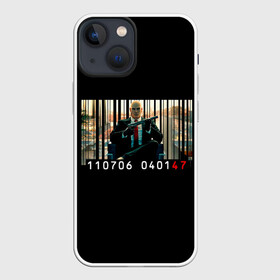 Чехол для iPhone 13 mini с принтом Hello agent в Новосибирске,  |  | agent 47 | game | games | hitman | hitmen | агент 47 | игра | игры | ршеьфт | хитман | хитмэн