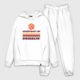 Мужской костюм хлопок OVERSIZE с принтом Dribblin в Новосибирске,  |  | basketball | game | nba | sport | streetball | баскетбол | баскетболист | игра | игрок | мяч | нба | спорт | стритбол | тренер