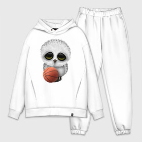 Мужской костюм хлопок OVERSIZE с принтом Сова   Баскетбол в Новосибирске,  |  | basketball | game | nba | owl | sport | streetball | баскетбол | баскетболист | игра | игрок | мяч | нба | птицы | сова | спорт | стритбол | тренер