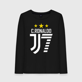 Женский лонгслив хлопок с принтом C.RONALDO J7 3 звезды в Новосибирске, 100% хлопок |  | 7 | champion | cr7 | cristiano ronaldo | fifa | football | football club | juventus | soccer | uefa | игра | криштиану роналду | лига чемпионов | реал мадрид | сборная португалии | спорт | уефа | фифа | фк | футбол | футболь