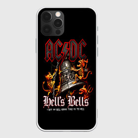 Чехол для iPhone 12 Pro Max с принтом AC DC Hells Bells в Новосибирске, Силикон |  | Тематика изображения на принте: ac dc | acdc | back in black | columbia | epic | force | guitar | pop | rock | vevo | ангус | ангус янг | ас дс | асдс | блюз | бон скотт | брайан джонсон | дэйв эванс | клифф уильямс | крис слейд | малькольм янг | рок | стиви янг | фил радд