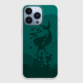 Чехол для iPhone 13 Pro с принтом Русалка в Новосибирске,  |  | flowers | mermaid | морская | русалка | русалочка | ундина | цветы