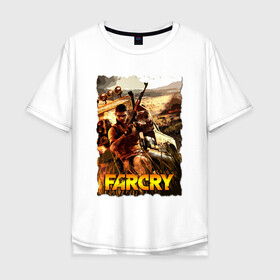 Мужская футболка хлопок Oversize с принтом FARCRY Fortune’s в Новосибирске, 100% хлопок | свободный крой, круглый ворот, “спинка” длиннее передней части | farcry | fc 5 | fc5 | фар край