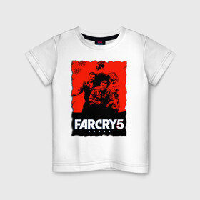 Детская футболка хлопок с принтом FARCRY  | ФАРКРАЙ  в Новосибирске, 100% хлопок | круглый вырез горловины, полуприлегающий силуэт, длина до линии бедер | farcry | fc 5 | fc5 | фар край