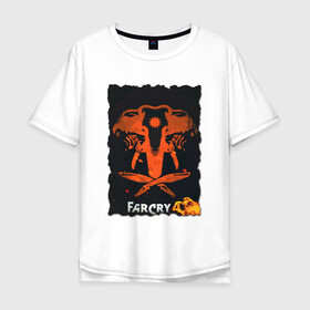 Мужская футболка хлопок Oversize с принтом фаркрай 4 в Новосибирске, 100% хлопок | свободный крой, круглый ворот, “спинка” длиннее передней части | farcry | fc 5 | fc5 | фар край