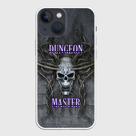 Чехол для iPhone 13 mini с принтом DM | Dungeon Master | SKULL в Новосибирске,  |  | Тематика изображения на принте: dd | dm | dungeon master | dungeons and dragons | skull | днд | мастер подземелий | подземелья и драконы