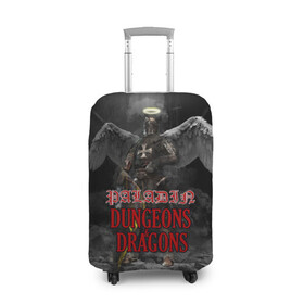Чехол для чемодана 3D с принтом Dungeons & Dragons Паладин в Новосибирске, 86% полиэфир, 14% спандекс | двустороннее нанесение принта, прорези для ручек и колес | Тематика изображения на принте: dd | dungeons  dragons | paladin | днд | паладин | подземелья и драконы