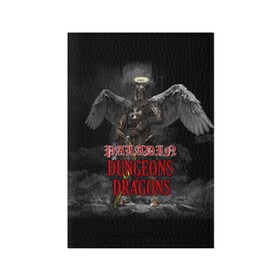 Обложка для паспорта матовая кожа с принтом Dungeons & Dragons Паладин в Новосибирске, натуральная матовая кожа | размер 19,3 х 13,7 см; прозрачные пластиковые крепления | Тематика изображения на принте: dd | dungeons  dragons | paladin | днд | паладин | подземелья и драконы