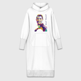 Платье удлиненное хлопок с принтом Bravo Ronaldo в Новосибирске,  |  | Тематика изображения на принте: football | forward | ronaldo | star | звезда | роналдо | форвард | футбол