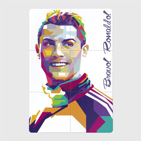 Магнитный плакат 2Х3 с принтом Bravo! Ronaldo! в Новосибирске, Полимерный материал с магнитным слоем | 6 деталей размером 9*9 см | Тематика изображения на принте: football | forward | ronaldo | star | звезда | роналдо | форвард | футбол