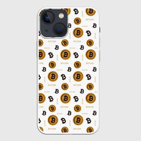 Чехол для iPhone 13 mini с принтом Узор и биткоина | Pattern в Новосибирске,  |  | binance | bitcoin | blockchain | btc | crypto | dogecoin | ethereum | tether | xrp | бинанс | блокчейн | валюта | деньги | доге | криптовалюта | майнер | майнинг | монеты | паттерн | цифровая валюта | цифровое золото | эфир