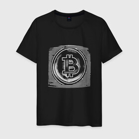 Мужская футболка хлопок с принтом Биткоин оптическая иллюзия в Новосибирске, 100% хлопок | прямой крой, круглый вырез горловины, длина до линии бедер, слегка спущенное плечо. | binance | bitcoin | blockchain | btc | crypto | dogecoin | ethereum | optical illusion | tether | xrp | бинанс | блокчейн | валюта | деньги | доге | криптовалюта | майнер | майнинг | цифровая валюта | цифровое золото | эфир