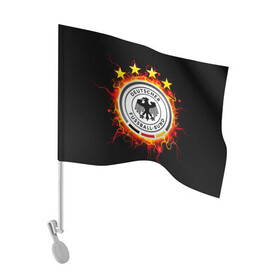 Флаг для автомобиля с принтом Сборная Германии в Новосибирске, 100% полиэстер | Размер: 30*21 см | die mannschaft | германия | сборная германии | футбол | чемпионат европы | чемпионат мира