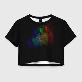 Женская футболка Crop-top 3D с принтом Сюэ Ян в Новосибирске, 100% полиэстер | круглая горловина, длина футболки до линии талии, рукава с отворотами | магистр дьявольского культа | сюэ ян
