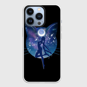 Чехол для iPhone 13 Pro с принтом Sailor Moon силуэт в Новосибирске,  |  | sailor moon | звезды | луна | сейлор мун | усаги цукино