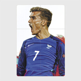 Магнитный плакат 2Х3 с принтом Antoine Griezmann в Новосибирске, Полимерный материал с магнитным слоем | 6 деталей размером 9*9 см | football | forward | griezmann | star | гризман | звезда | форвард | футбол