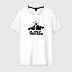 Мужская футболка хлопок с принтом Винни Джонс  в Новосибирске, 100% хлопок | прямой крой, круглый вырез горловины, длина до линии бедер, слегка спущенное плечо. | боевик | винни джонс | гай ричи | герой | кино | фильм