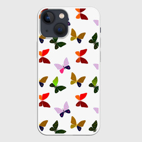 Чехол для iPhone 13 mini с принтом Бабочки и лето. в Новосибирске,  |  | бабочки | красота | лето | любовь | насекомые | природа