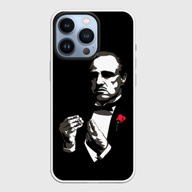 Чехол для iPhone 13 Pro с принтом Крёстный Отец | The Godfather в Новосибирске,  |  | Тематика изображения на принте: corleone | dad | don | father | gangster | godfather | mafia | rose | the | vito | вито | гангстер | дон | корлеоне | крёстный | криминал | мафиози | мафиозник | мафия | отец | роза