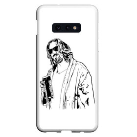 Чехол для Samsung S10E с принтом Большой Лебовски Big Lebowski в Новосибирске, Силикон | Область печати: задняя сторона чехла, без боковых панелей | abide | big | dude | jeff | lebowski | the | большой | лебовски | фильм | чувак