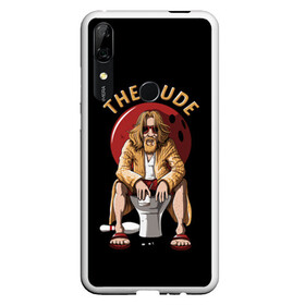 Чехол для Honor P Smart Z с принтом THE DUDE (Big Lebowski) в Новосибирске, Силикон | Область печати: задняя сторона чехла, без боковых панелей | Тематика изображения на принте: abide | big | dude | jeff | lebowski | the | большой | лебовски | фильм | чувак