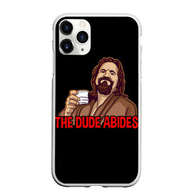 Чехол для iPhone 11 Pro матовый с принтом The Dude Abides (Lebowski) в Новосибирске, Силикон |  | Тематика изображения на принте: abide | big | dude | jeff | lebowski | the | большой | лебовски | фильм | чувак