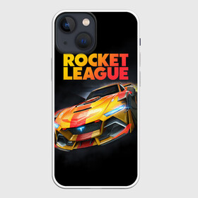 Чехол для iPhone 13 mini с принтом Rocket League   Рокет Лига в Новосибирске,  |  | auto | avto | car | game | league | race | rocket | гонки | игра | машина | рокет лига | тачка | тачки