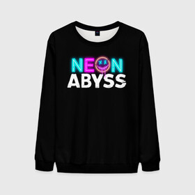 Мужской свитшот 3D с принтом Neon Abyss в Новосибирске, 100% полиэстер с мягким внутренним слоем | круглый вырез горловины, мягкая резинка на манжетах и поясе, свободная посадка по фигуре | abyss | game | neon | абис | аид | бездна | игра | мрачный отряд | неон эбесс | эбис