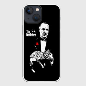 Чехол для iPhone 13 mini с принтом Крестный отец в Новосибирске,  |  | corleone | gotfather | the godfather | vito andolini corleone | дон вито корлеоне | карлеоне | крестный отец | мафия | старые фильмы | татталья