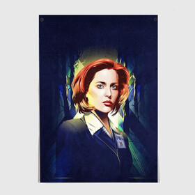 Постер с принтом Dana Scully в Новосибирске, 100% бумага
 | бумага, плотность 150 мг. Матовая, но за счет высокого коэффициента гладкости имеет небольшой блеск и дает на свету блики, но в отличии от глянцевой бумаги не покрыта лаком | Тематика изображения на принте: dana | dana scully | fbi | fox | fox mulder | i want to believe | mulder | scully | the truth is out there | the x files | trust no one | x file | xfile | дана | дана скалли | малдер | секретные материалы | скалли | фбр | фокс | фокс малдер | х файл | хфа