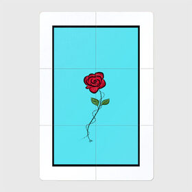 Магнитный плакат 2Х3 с принтом Одинокая роза в Новосибирске, Полимерный материал с магнитным слоем | 6 деталей размером 9*9 см | rose | колючая проволока | колючки | роза | шипы