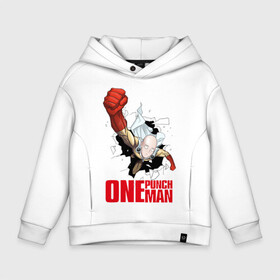 Детское худи Oversize хлопок с принтом ONE-PUNCH MAN в Новосибирске, френч-терри — 70% хлопок, 30% полиэстер. Мягкий теплый начес внутри —100% хлопок | боковые карманы, эластичные манжеты и нижняя кромка, капюшон на магнитной кнопке | anime | fight | hammer | japan | man | manga | ninja | one | punch | saitama | аниме | боец | кулак | манга | мультфильм | ниндзя | сайтама | япония