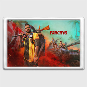 Магнит 45*70 с принтом Far Cry 6 Фар Край 6 в Новосибирске, Пластик | Размер: 78*52 мм; Размер печати: 70*45 | far cry | farcry | game | во все тяжкие | джанкарло | игра | тайны коко | фар край | фаркрай | эспозито