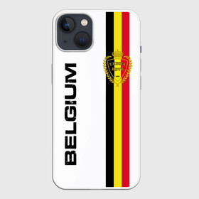 Чехол для iPhone 13 с принтом СБОРНАЯ БЕЛЬГИИ в Новосибирске,  |  | belgium | de bruyne | football | hazard | lukaku | soccer | sport | team | азар | бельгия | де брюйне | игроки | логотип | лукаку | сборная | спорт | страна | флаг | футбол