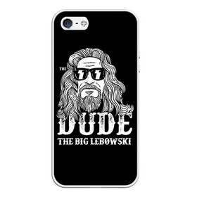 Чехол для iPhone 5/5S матовый с принтом Dude the Big Lebowski в Новосибирске, Силикон | Область печати: задняя сторона чехла, без боковых панелей | dude | jeff bridges | the big lebowski | блики | большой лебовский | джефф бриджес | молния | фильм | чувак