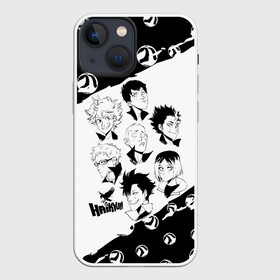 Чехол для iPhone 13 mini с принтом ВОЛЕЙБОЛ семь персонажей в Новосибирске,  |  | anime | haikyu | haikyuu | karasuno | аниме | волейбол | ворон | кагеяма | карасуно | кей | кенма | козуме | куроо | маленький гигант | манга | мяч | некома | ойкава | сатори | сёё | тендо | тобио | тоору | хайкью | хината