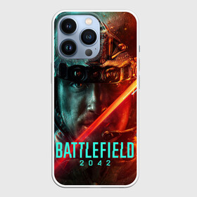 Чехол для iPhone 13 Pro с принтом Battlefield 2042 Soldier face в Новосибирске,  |  | Тематика изображения на принте: action | battlefield 2042 | ea | future | nextgen | origin | pc | playstation | ps 5 | robot | sony | steam | valve | video games | war | weapon | xbox | батлфилд 2042 | будущее | валв | война | еа | игры | иксбокс | лого | некстген | ориджин | о