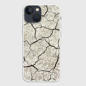 Чехол для iPhone 13 mini с принтом Трещины на земле в Новосибирске,  |  | абстрактно | абстрактные | абстрактный | абстракция | грунт | земле | земля | текстура | трещины