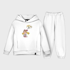 Детский костюм хлопок Oversize с принтом Helga  Arnold в Новосибирске,  |  | arnold | boy | cartoon | dream | face | girl | helga | hey arnold | love | nickelodeon | арнольд | девочка | детство | любовь | мальчик | мечта | мультик | никелодион | хельга