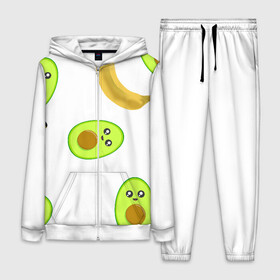 Женский костюм 3D с принтом Банан и Авокадо в Новосибирске,  |  | авокадо | банан | витамины | вкусный | глаза | деликатес | десерт | диета | еда | жёлтый | кожура | косточка | лицо | меню | модный | мякоть | плод | прикол | рот | сладкий | смешной | смузи | сочный