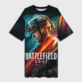 Платье-футболка 3D с принтом BATTLEFIELD 2042 | Батлфилд в Новосибирске,  |  | 2042 | battlefield | game | war | бателфилд | батла | батлфилд | боец | бэтлфилд | воин | война | игра | оружие | солдат | шутер