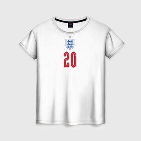 Женская футболка 3D с принтом Фил Фоден форма Англия в Новосибирске, 100% полиэфир ( синтетическое хлопкоподобное полотно) | прямой крой, круглый вырез горловины, длина до линии бедер | 2020 | 2021 | euro | fifa | fil | foden | uefa | аглийская | англичане | англия | евро | сборная англии | сборной | уефа | фил фоден | филип | фифа | фоден | форма | футбол | футбольная